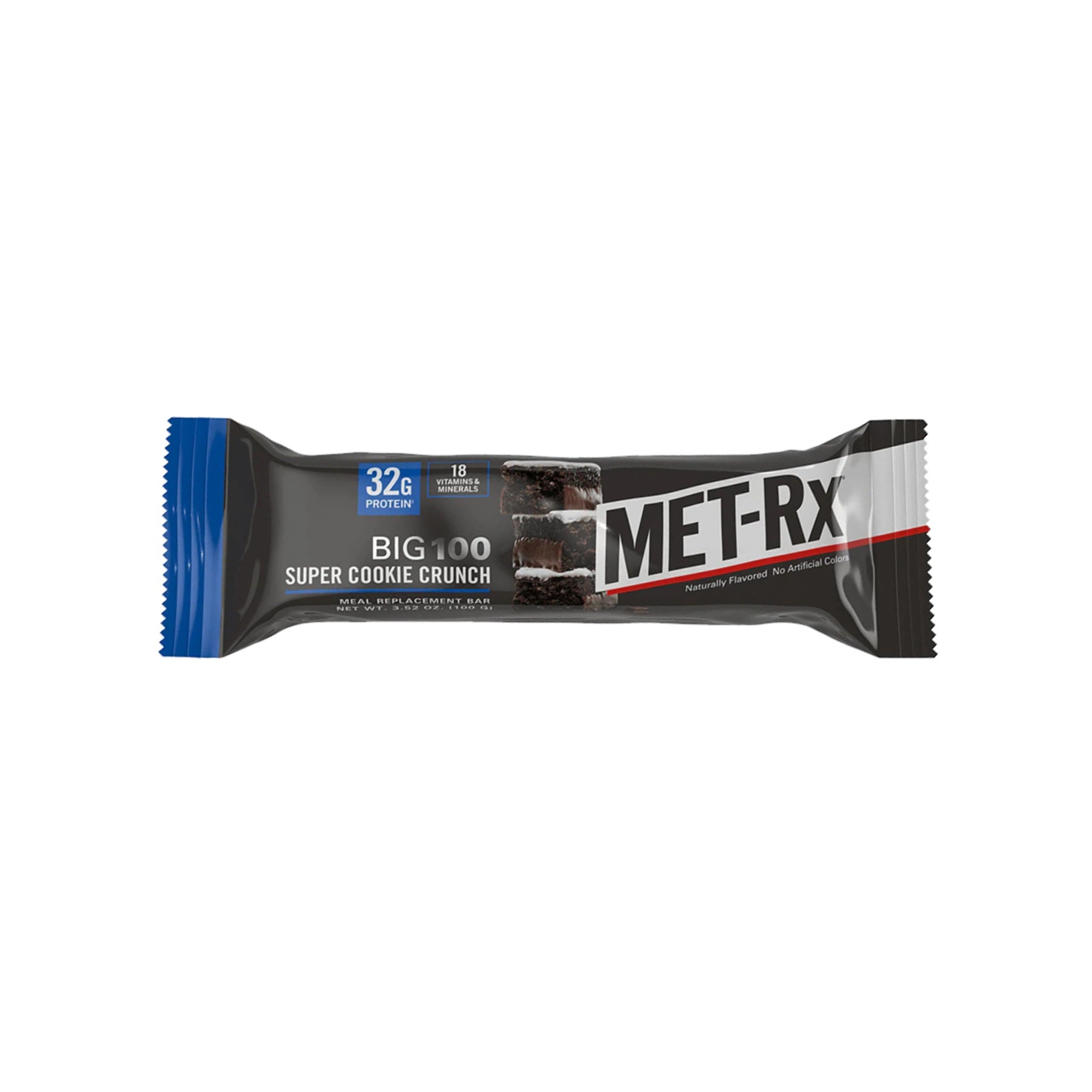 Met Rx Big 100 Colossal Super Cookie Crunch, 32g Protein Bar 1Each